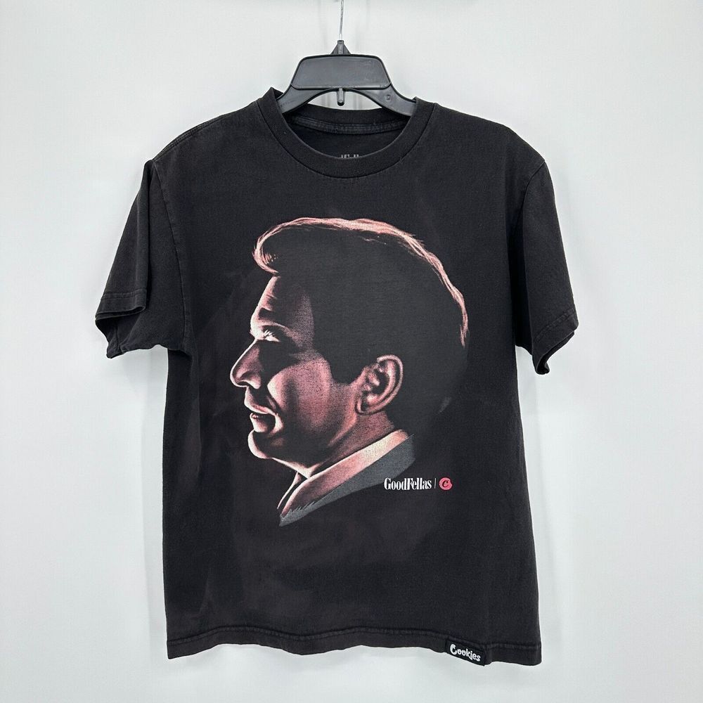 Cookies x GoodFellas‎ T-shirt Mens Medium Black Joe Pesci Big Head Movie Italian